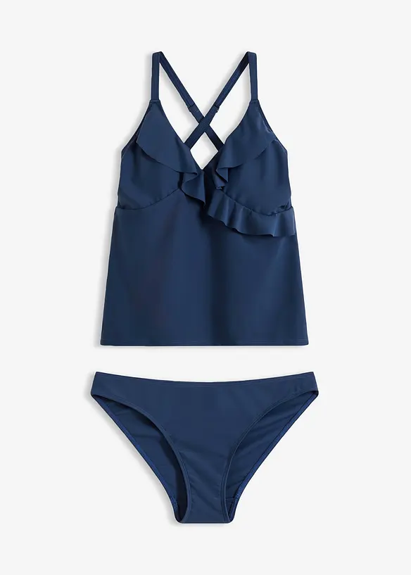 Tankini (2 delar) med volanger, bonprix