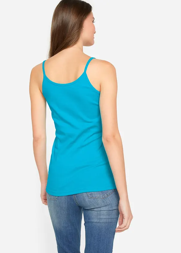 Linne med smala axelband, av bomull (3-pack), bonprix