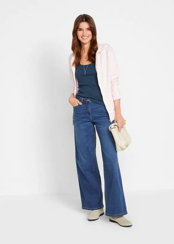 Linne med smala axelband, av bomull (3-pack), bonprix