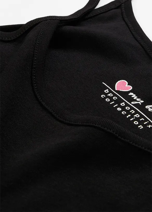 Linne med smala axelband, av bomull (3-pack), bonprix