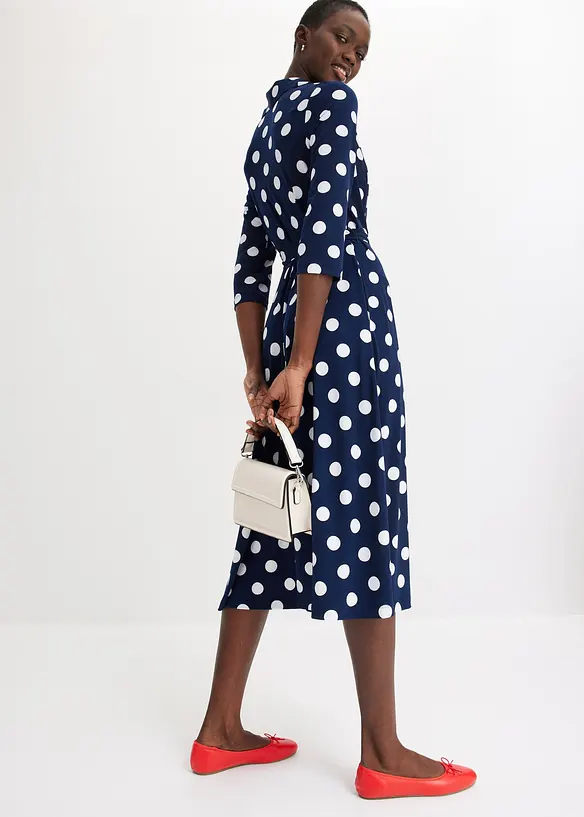 Skjortkl&auml;nning med knytsk&auml;rp (2 delar), bonprix