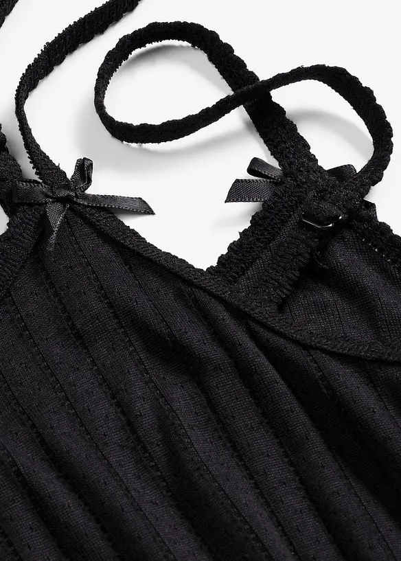 Pyjamas i mjuk pointellejersey, bonprix