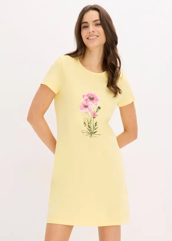 Kort nattlinne i bomull (2-pack), bonprix