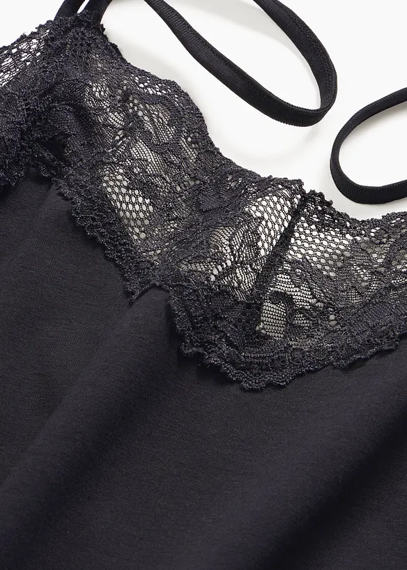 Nattlinne med smala axelband, bonprix