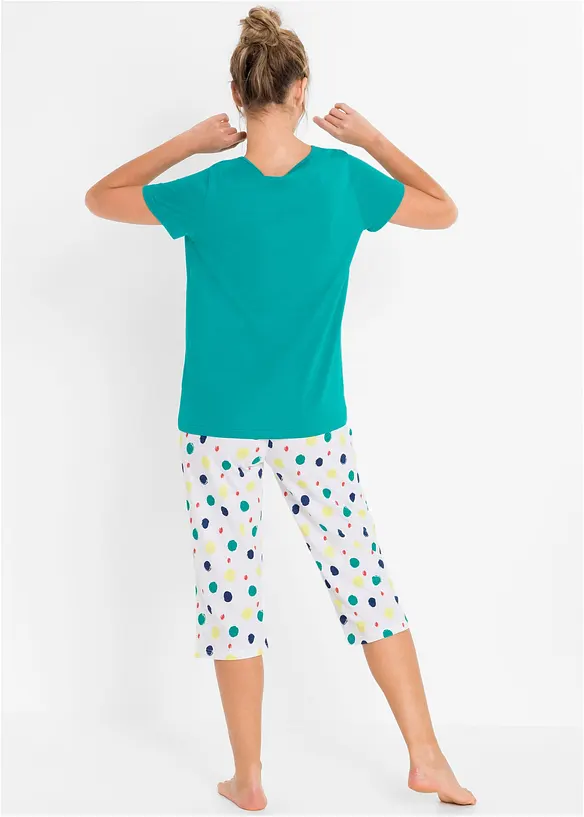 Capripyjamas av ren bomull, bonprix