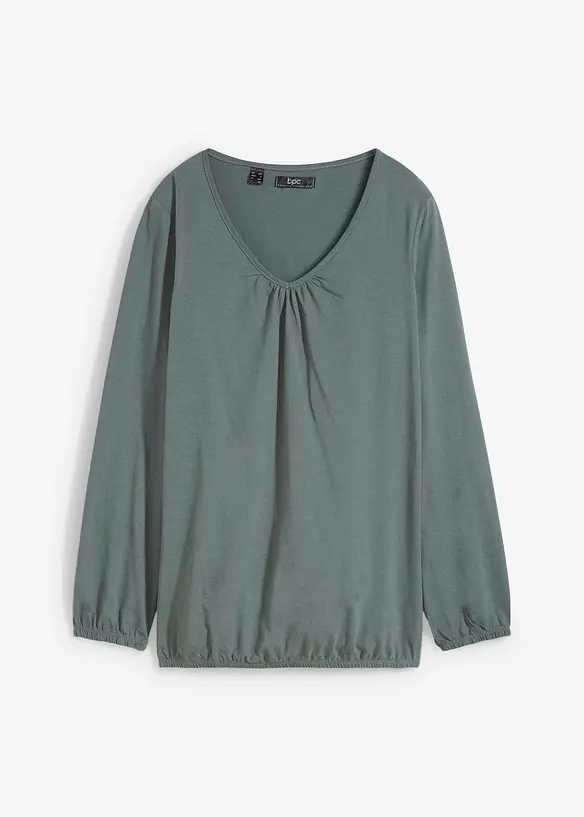 L&aring;ng&auml;rmad bomullstopp med res&aring;r, bonprix