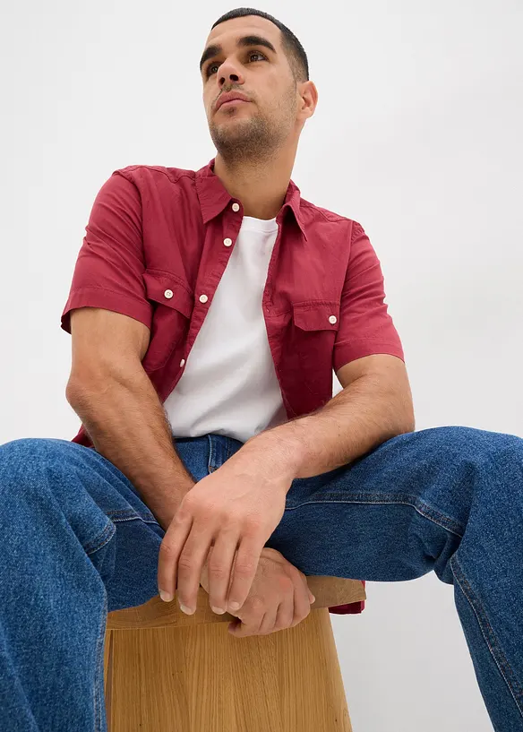 Kort&auml;rmad skjorta i ren bomull, bonprix