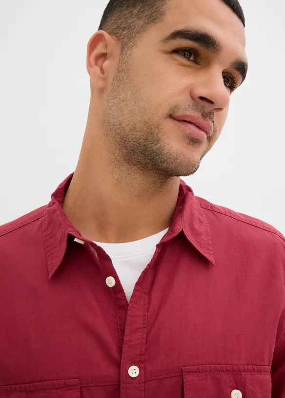 Kort&auml;rmad skjorta i ren bomull, bonprix