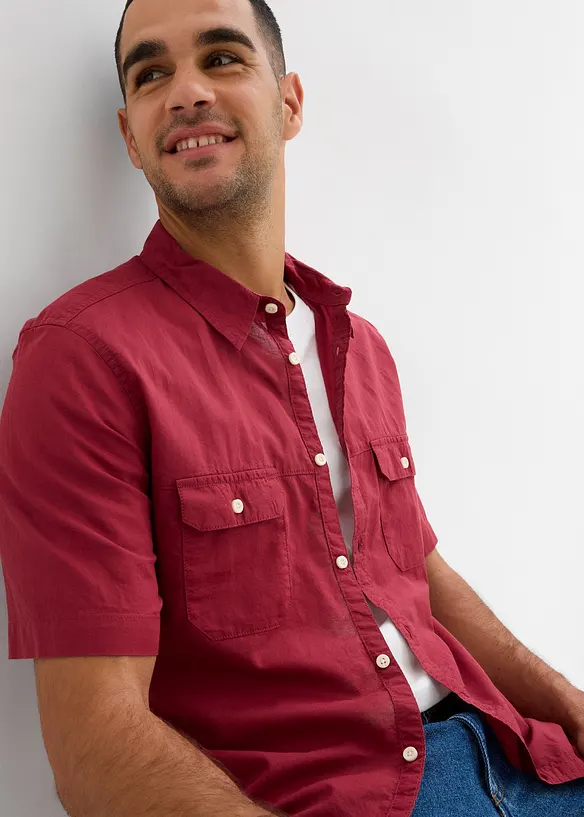 Kort&auml;rmad skjorta i ren bomull, bonprix