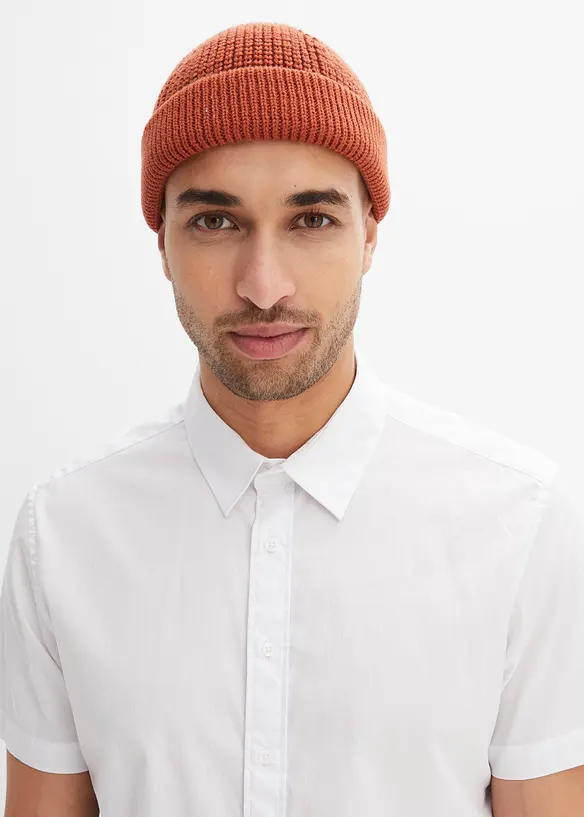 Stretchig kort&auml;rmad skjorta, smal passform, bonprix