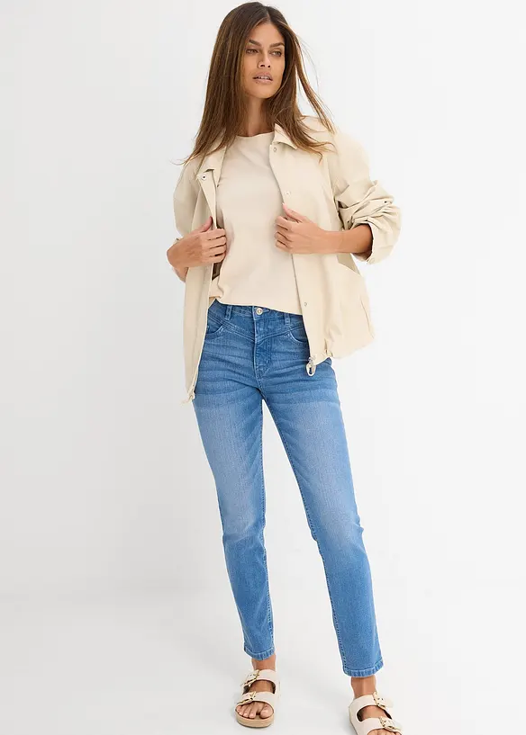 Skinny Jeans High Waist, cropped, bonprix