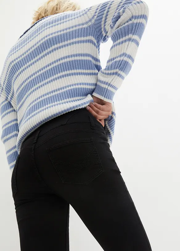 Skinny Jeans High Waist, formande termojeans, bonprix