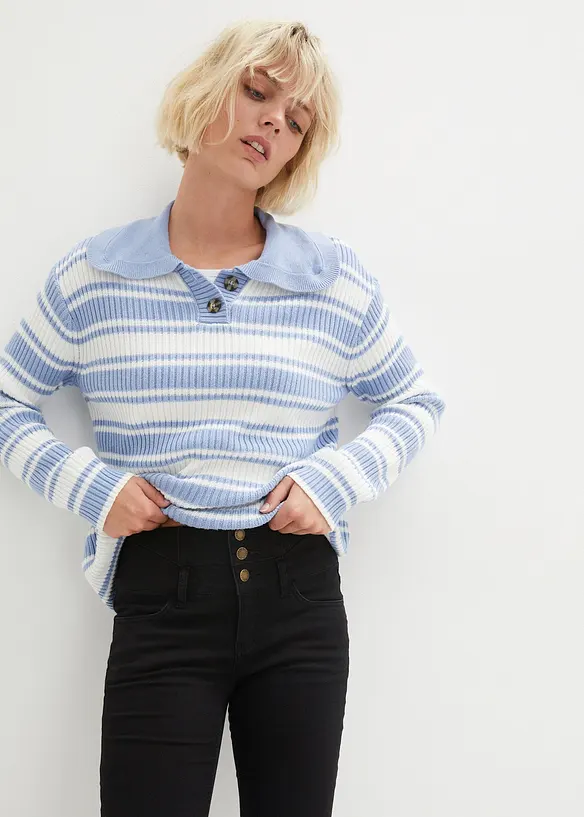 Skinny Jeans High Waist, formande termojeans, bonprix