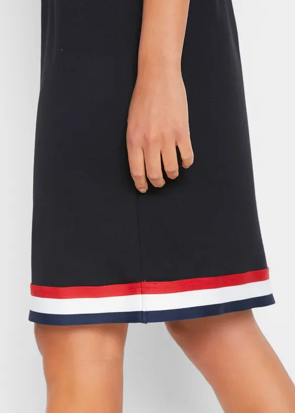 Jerseykl&auml;nning i mjuk viskosmix, bonprix