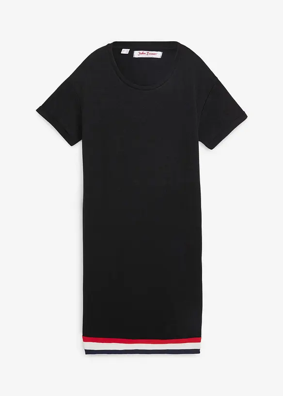 Jerseykl&auml;nning i mjuk viskosmix, bonprix