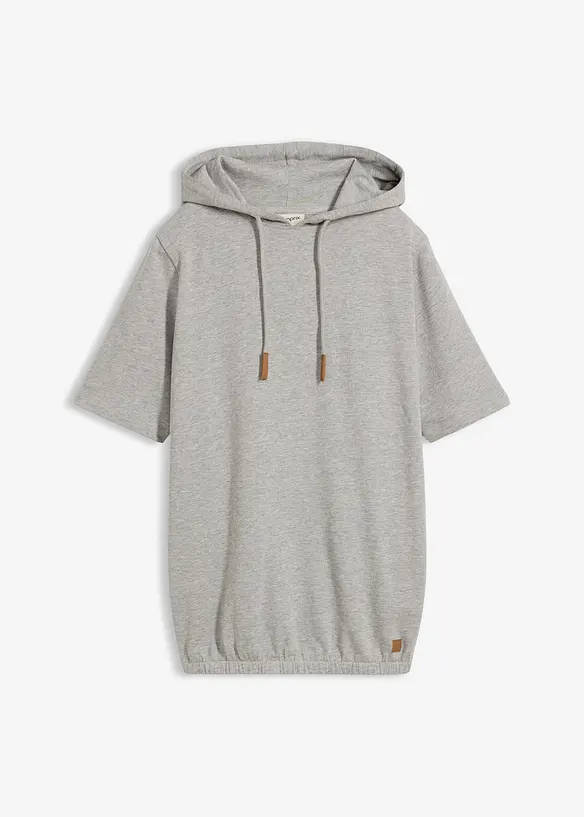 Sweatshirt med huva i bomullsmix, bonprix