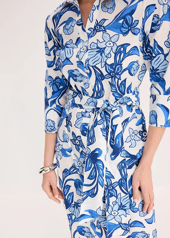 Skjortkl&auml;nning av bomullsmix, bonprix