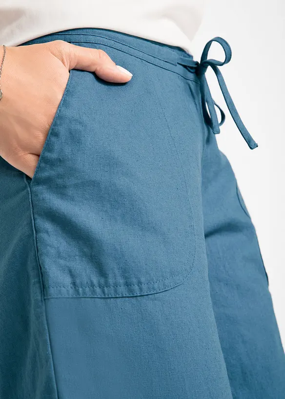 Vid byxa i linnemix, bonprix