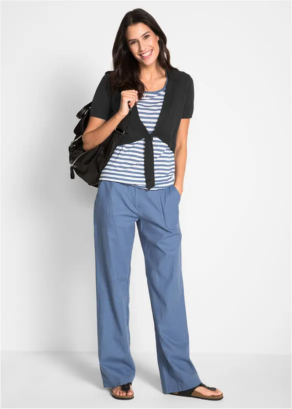 Vid byxa i linnemix, bonprix