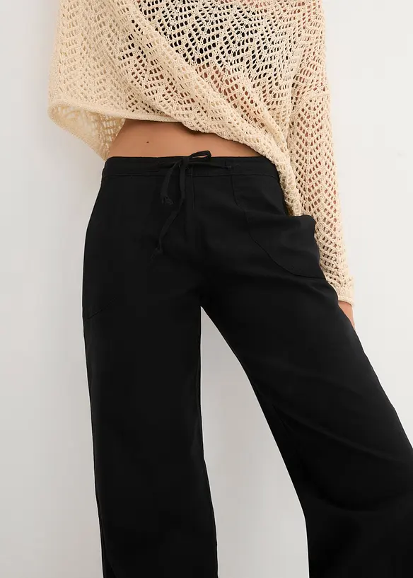 Vid byxa i linnemix, bonprix