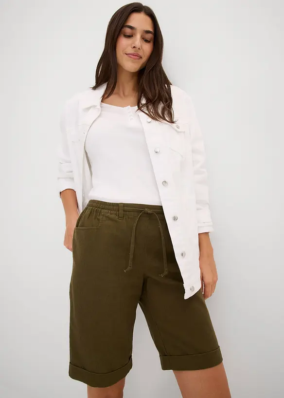Shorts med linne, bonprix