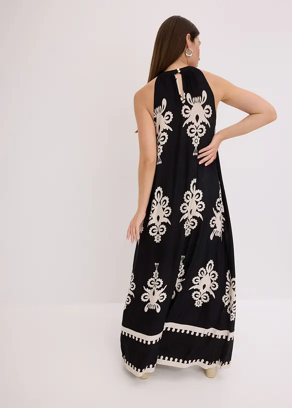 Jerseykl&auml;nning i mjuk viskosmix, bonprix