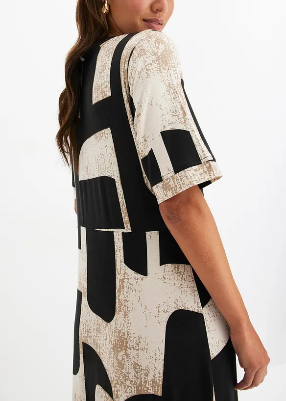 Maxikl&auml;nning i mjuk viskosmix, bonprix