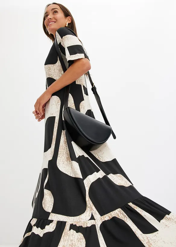 Maxikl&auml;nning i mjuk viskosmix, bonprix