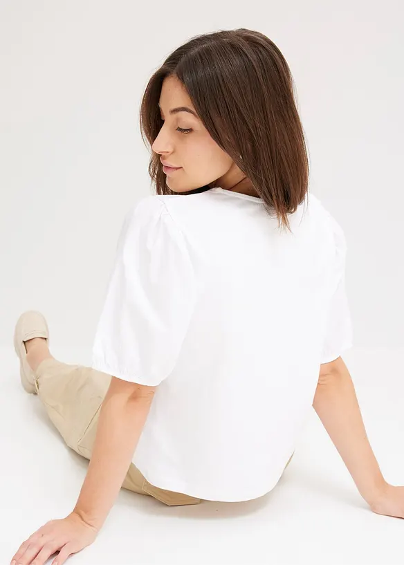 Topp med ballong&auml;rmar, bonprix