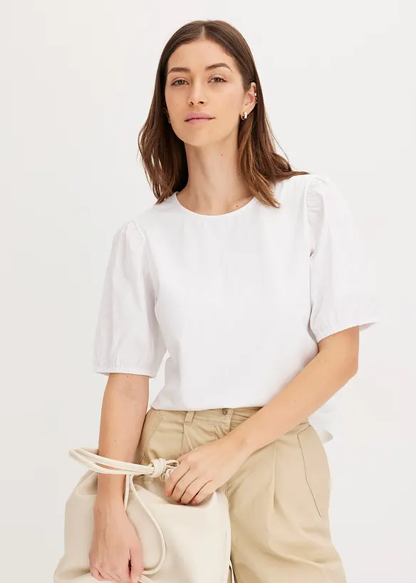 Topp med ballong&auml;rmar, bonprix