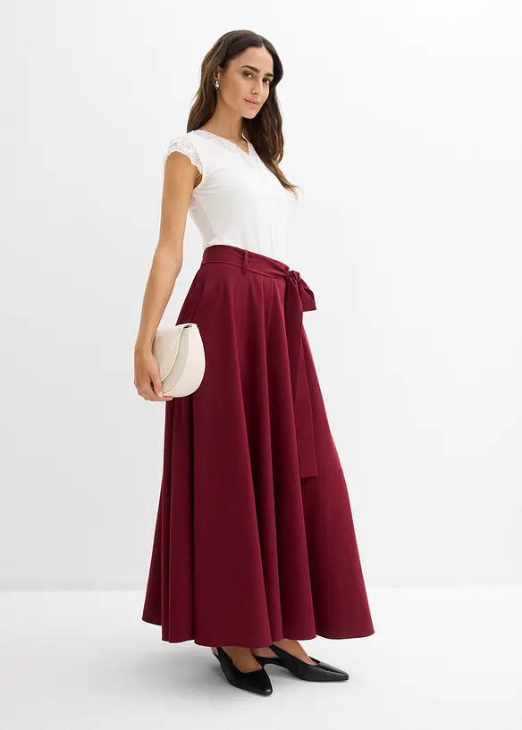 Maxikjol i viskosmix, bonprix