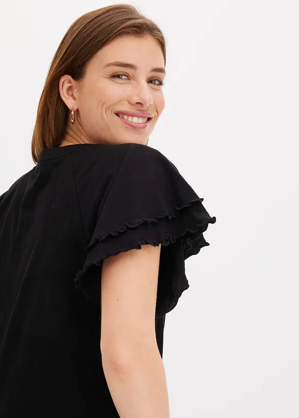 Topp med charmiga &auml;rmar, bonprix