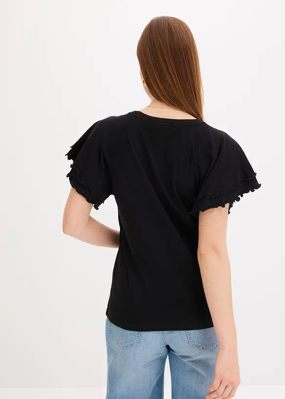 Topp med charmiga &auml;rmar, bonprix