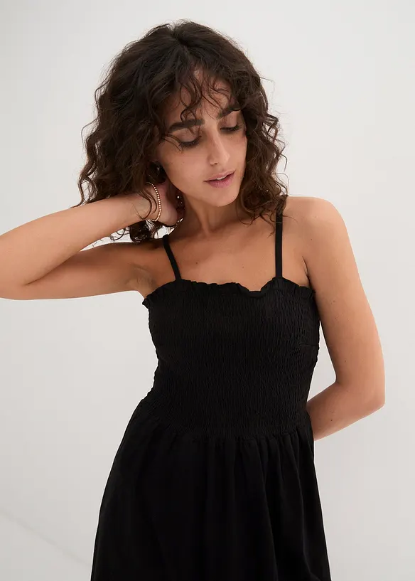 Jerseykl&auml;nning av ren bomull, bonprix