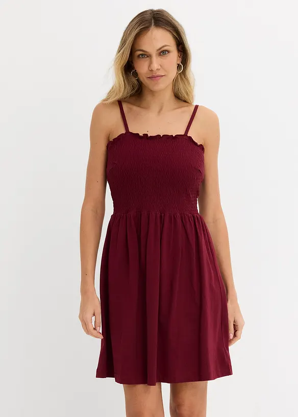 Jerseykl&auml;nning av ren bomull, bonprix