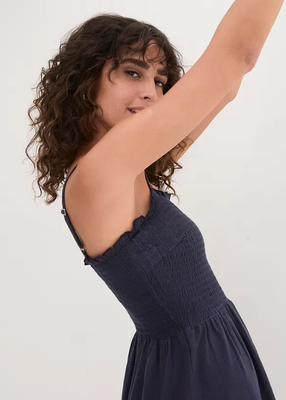 Jerseykl&auml;nning av ren bomull, bonprix