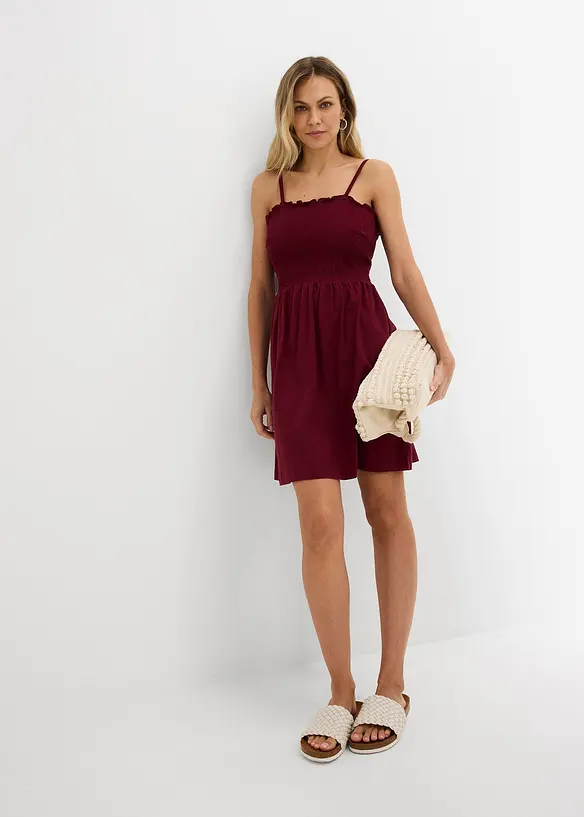 Jerseykl&auml;nning av ren bomull, bonprix