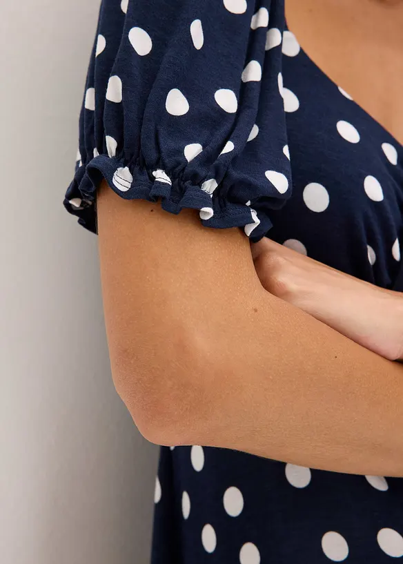 Mellanl&aring;ng kl&auml;nning i viskosmix, bonprix