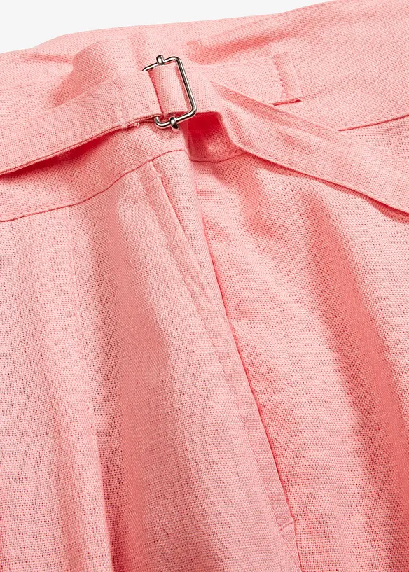 Palazzobyxa i l&auml;tt linnemix, bonprix