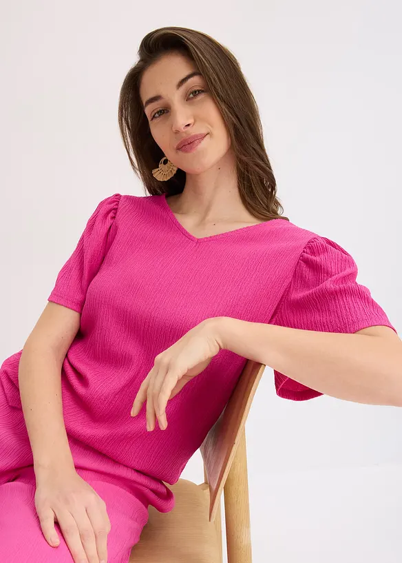 Topp i kr&auml;pp med struktur, bonprix