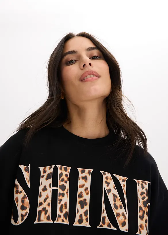 Kort T-shirt i ekologisk bomull, bonprix