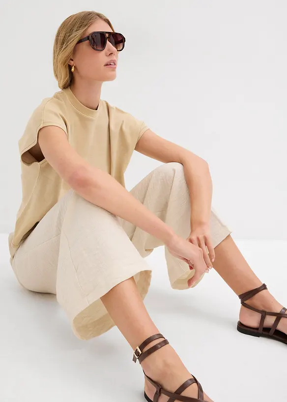 T-shirt i ren ekologisk bomull, bonprix