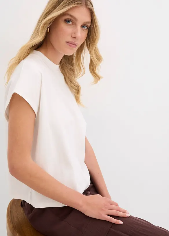 T-shirt i ren ekologisk bomull, bonprix