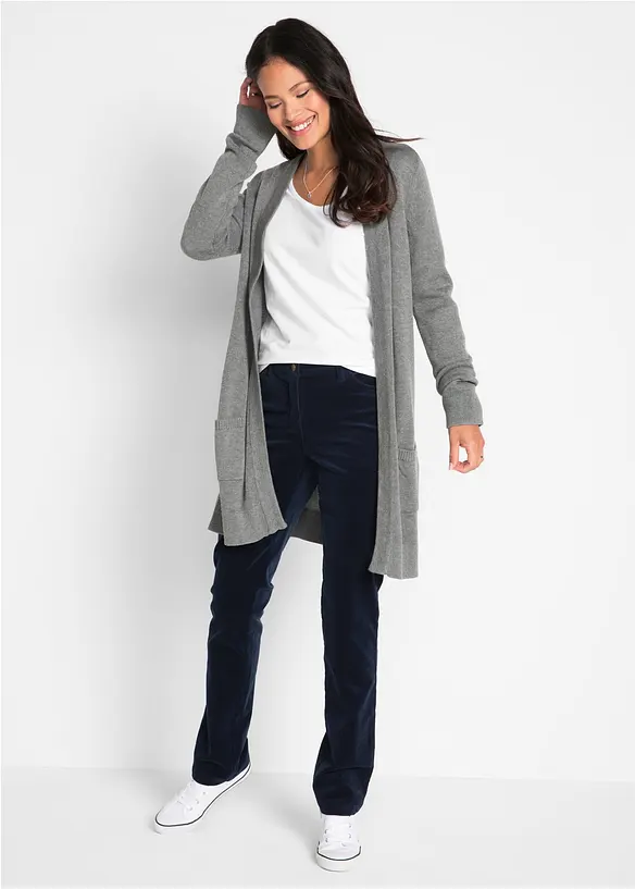 Figurn&auml;ra topp med l&aring;nga &auml;rmar, bonprix