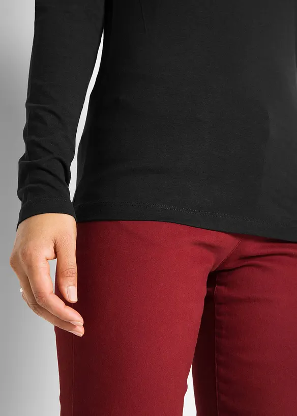 Figurn&auml;ra topp med l&aring;nga &auml;rmar, bonprix