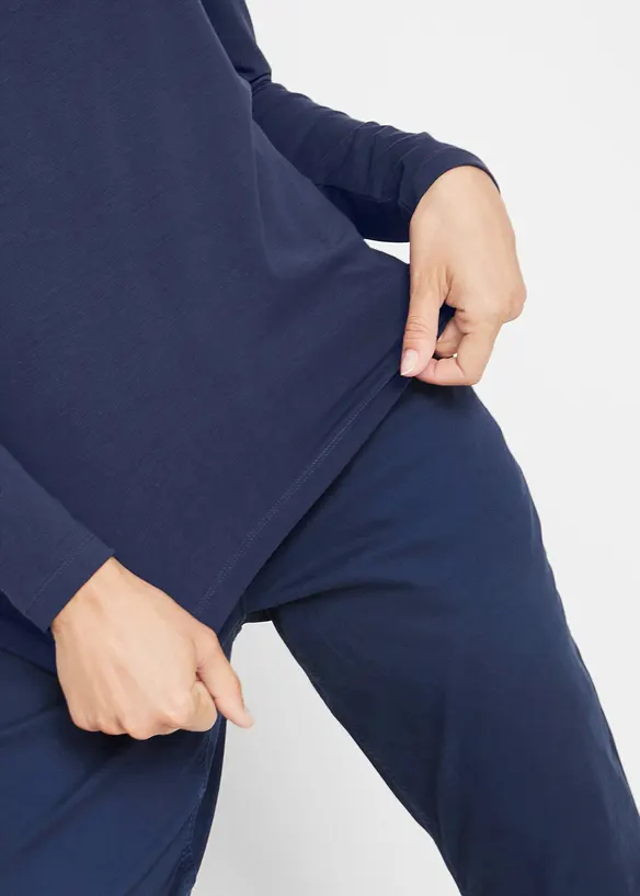 Figurn&auml;ra topp med l&aring;nga &auml;rmar, bonprix