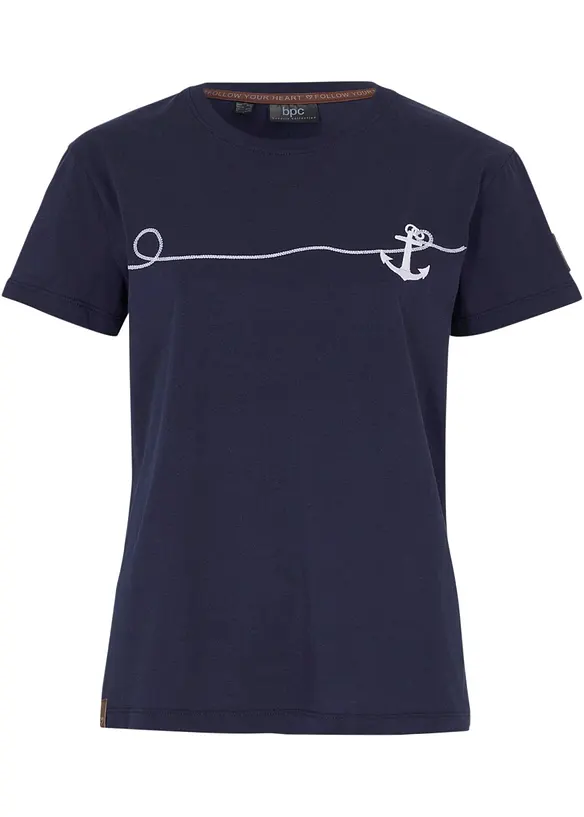 T-shirt med broderi, bonprix