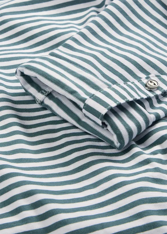 L&aring;ng&auml;rmad topp i ren bomull, bonprix