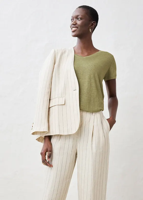 Linnetopp med ledigt snitt, bonprix