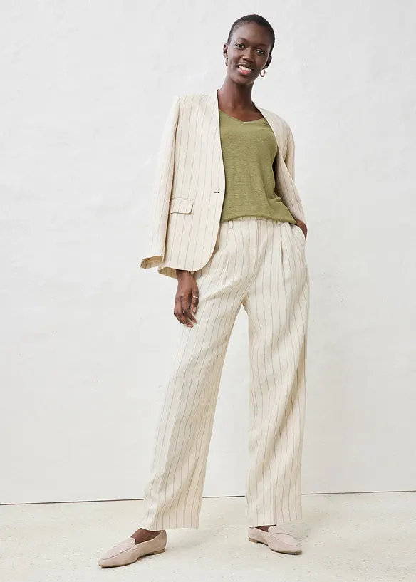 Linnetopp med ledigt snitt, bonprix